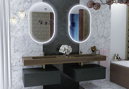 meuble de salle de bain Infinie art déco - Sanijura